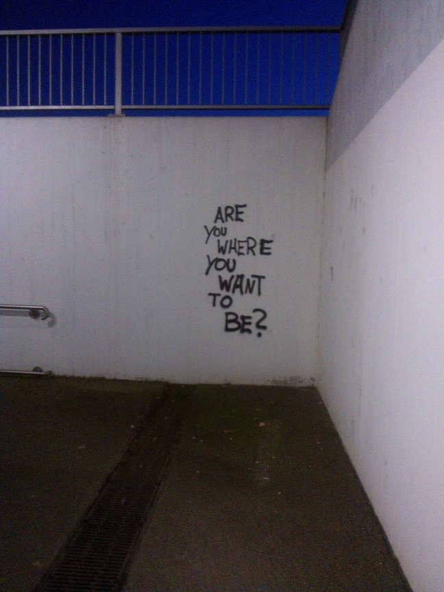 Are you where you want to be?