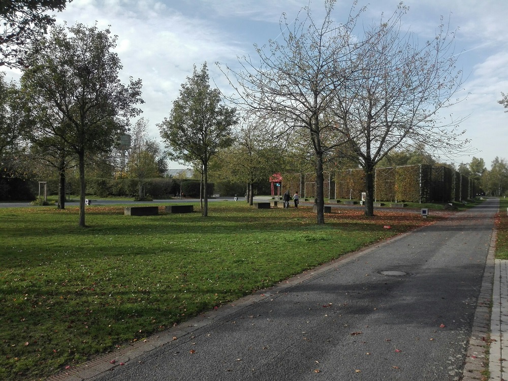 Westpark Bochum: das Ende, bzw. der Anfang der Erzbahntrasse.